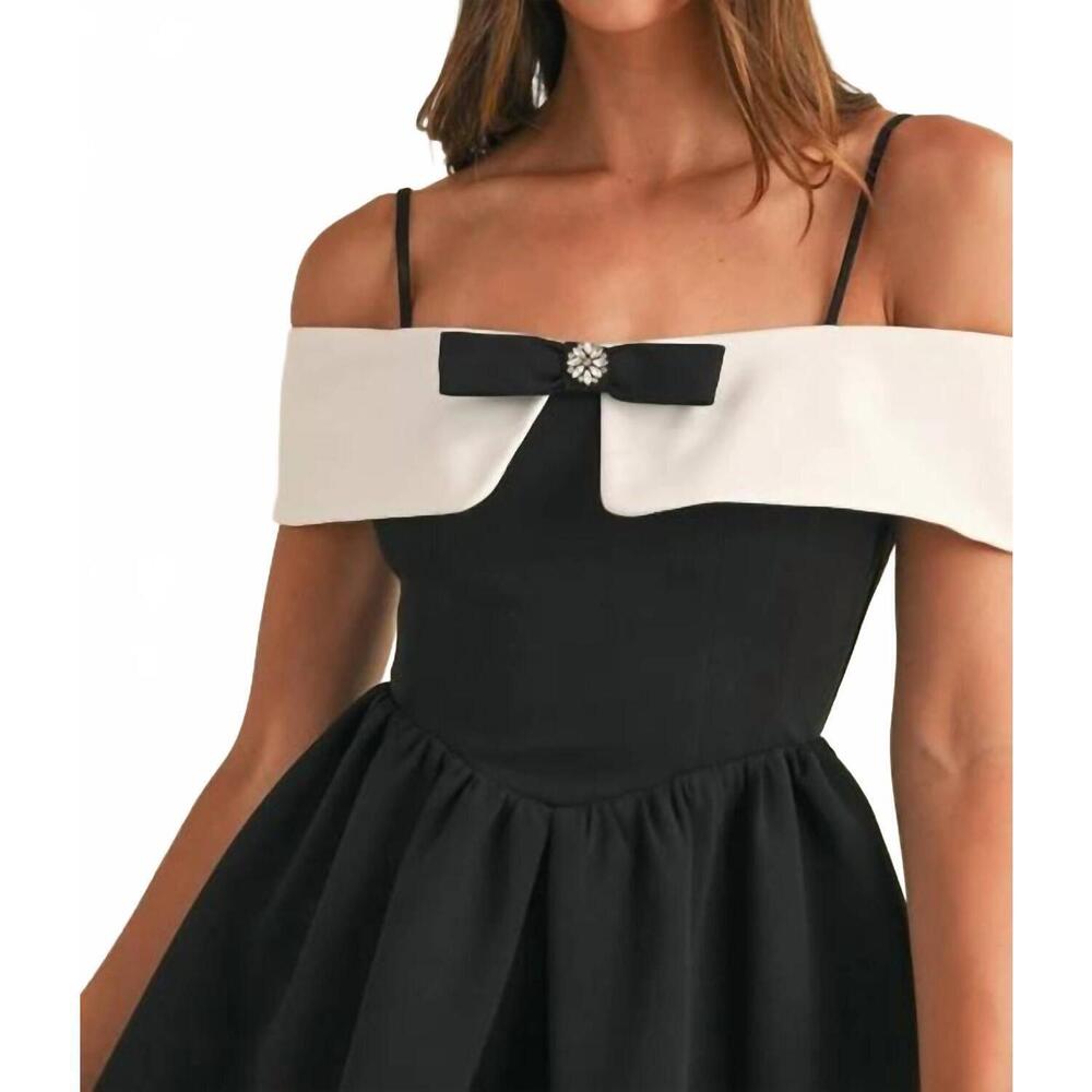 NEW MABLE dolly mini dress in black - Picture 6 of 6